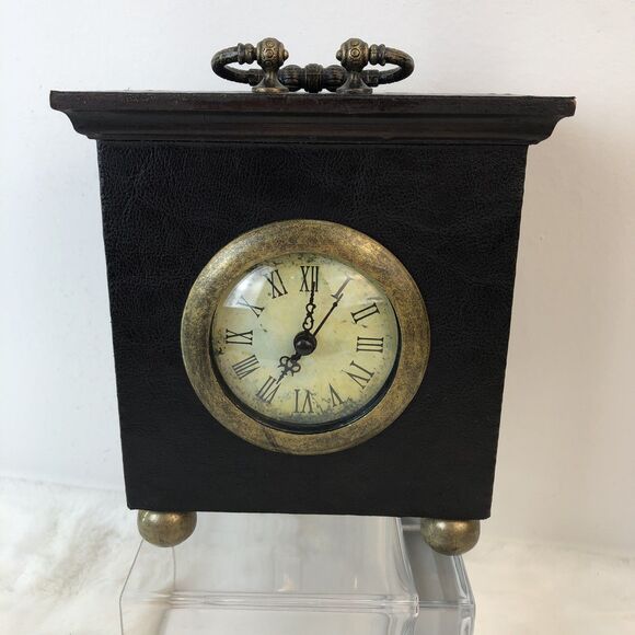 Tianguan Quartz Other - Vintage Tianguan Quartz Wood Clock W/Door Classic Wooden